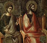 CAVALLINI, Pietro The Last Judgement (detail of the Apostles) fg painting